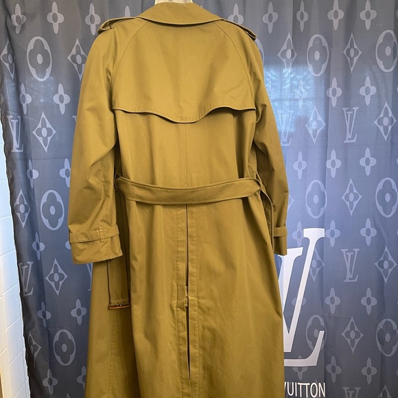 Burberry green woman’s size 16 long vintage trench coat without liner E… - Picture 10 of 15
